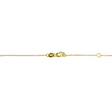 14K Gold Mini Micro pave Sapphire Bar Necklace
