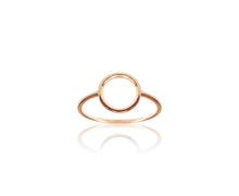 14k Solid Gold Circle Ring