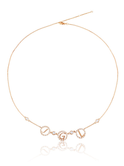 14K Gold & Diamond Initial Necklace