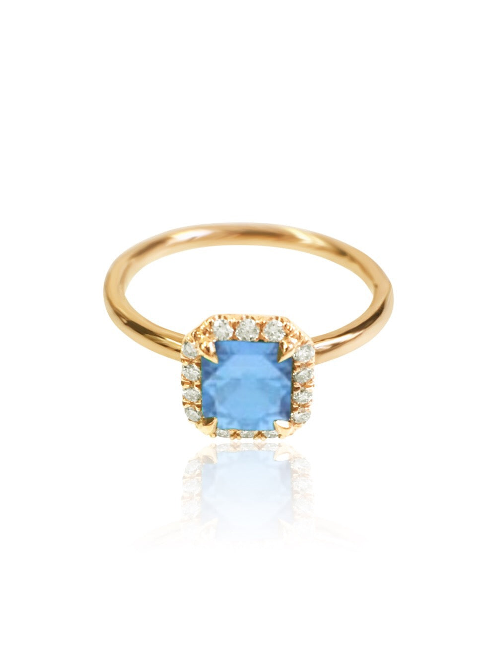 14k Gold Diamond/Gemstone Engagement Ring