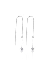 keila jewelry bezel diamond chain earrings
