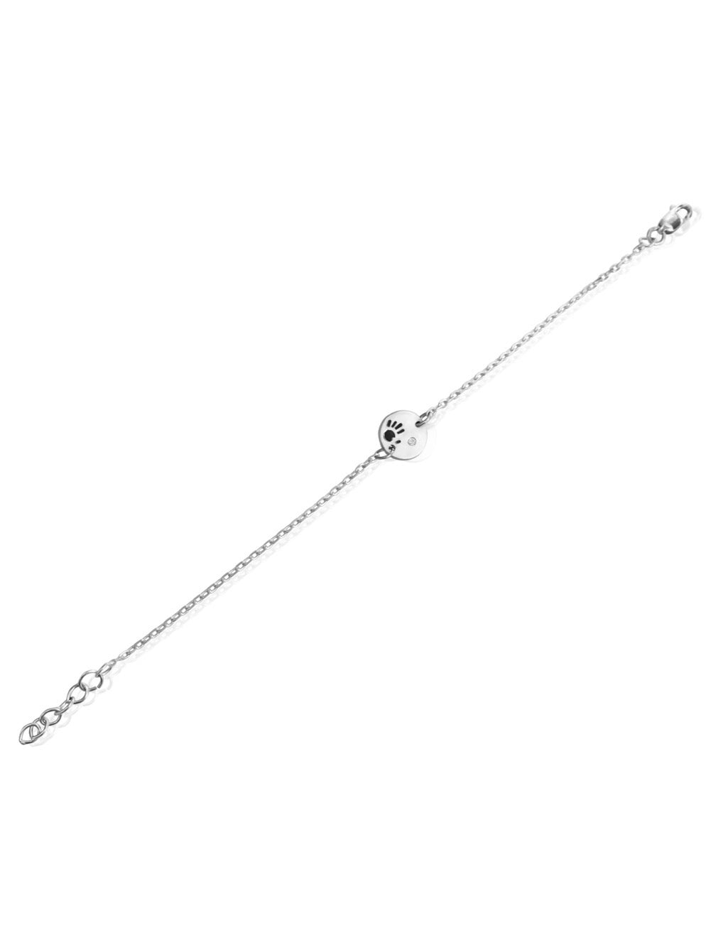 14k Gold Diamond Love Is In Your Hands Bracelet