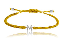 14K Gold Initial Macrame Bracelet
