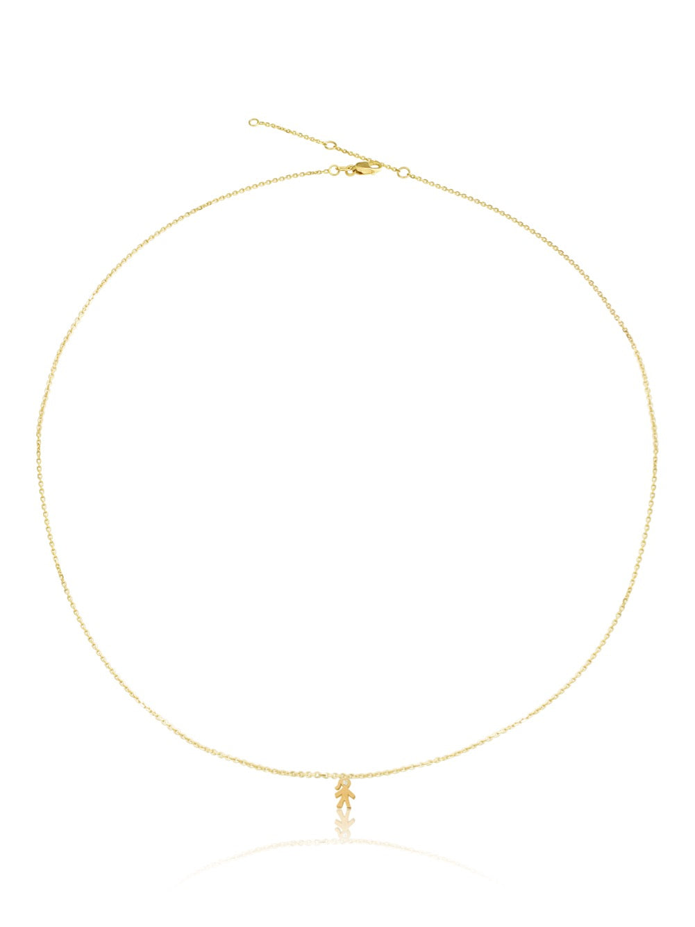 14k Mom Diamond Mini Children Necklace