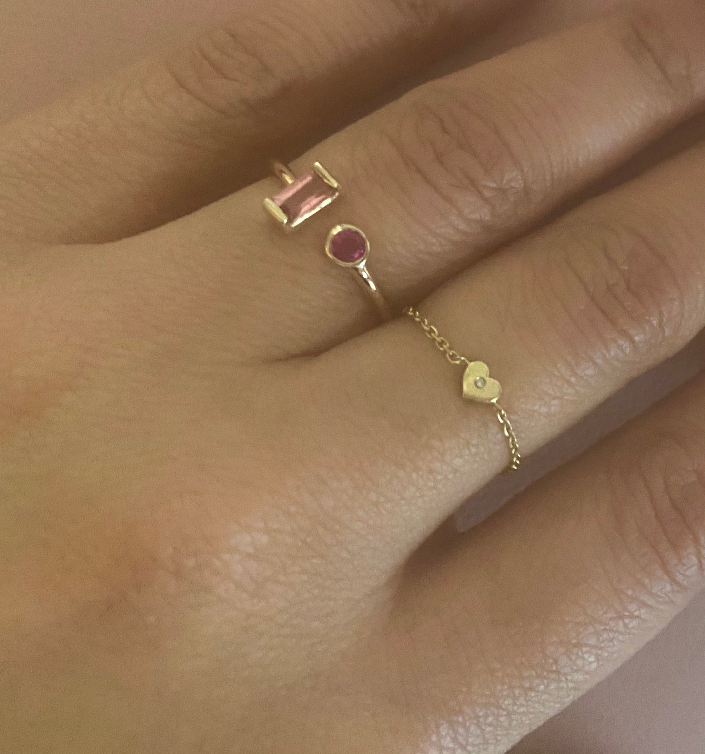 14K Gold Colores Ring