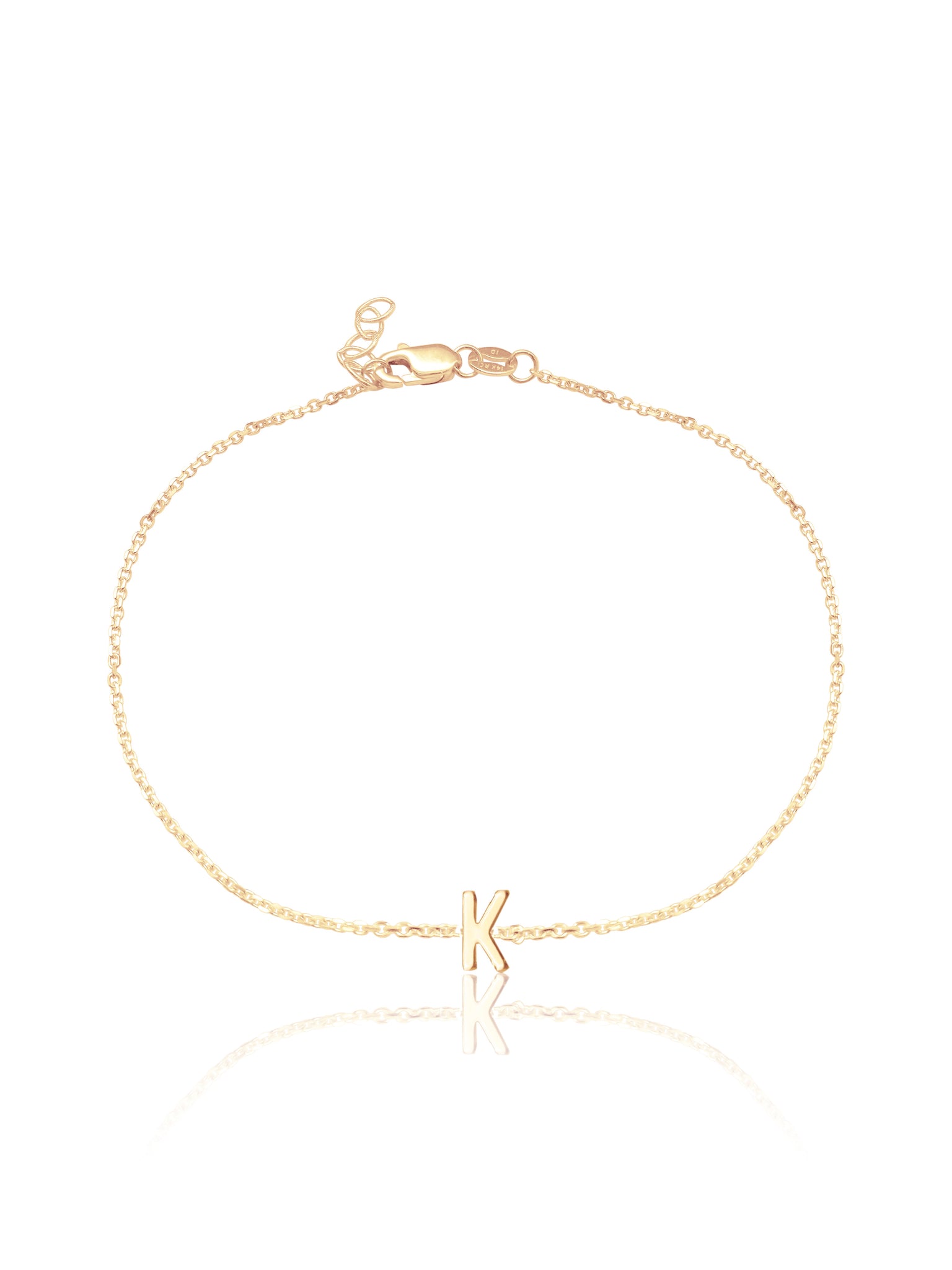 14K Gold Initial Bracelet – KEILA