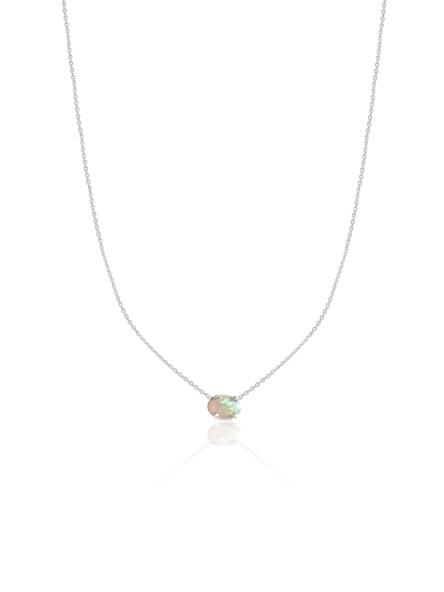14K Gold Opal Necklace