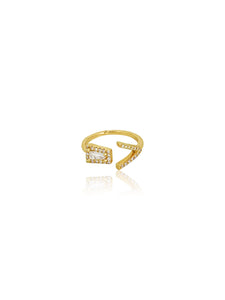14k Gold Tapered Baguette Diamond Ring